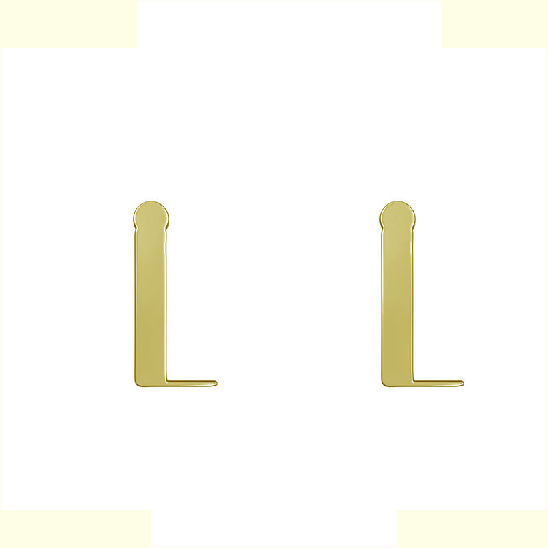 گوشواره طلا 18 عیار زنانه مدوپد مدل حرف L کد GA1-16898 گوشواره طلا 18 عیار زنانه مدوپد مدل حرف L کد GA1-16898