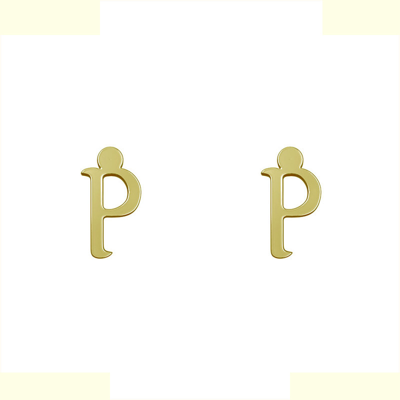 گوشواره طلا 18 عیار زنانه مدوپد مدل حرف P کد GA1-16928 گوشواره طلا 18 عیار زنانه مدوپد مدل حرف P کد GA1-16928