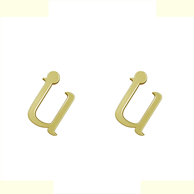 گوشواره طلا 18 عیار زنانه مدوپد مدل حرف R کد GA1-16933 گوشواره طلا 18 عیار زنانه مدوپد مدل حرف R کد GA1-16933