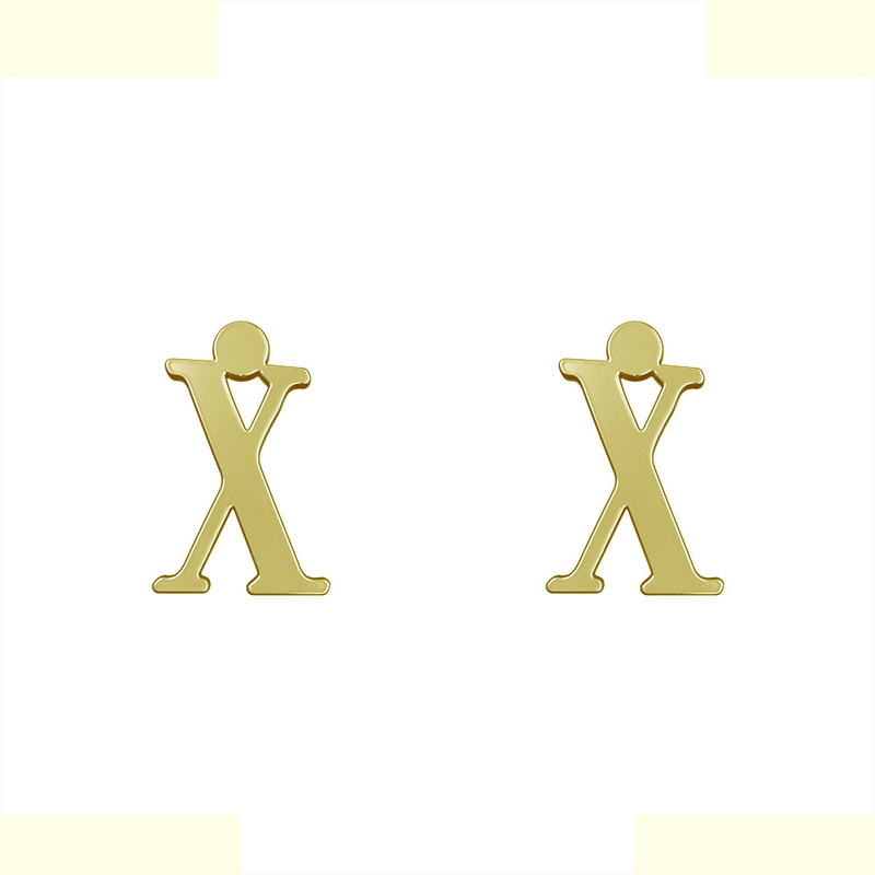 گوشواره طلا 18 عیار زنانه مدوپد مدل حرف X کد GA1-16962 گوشواره طلا 18 عیار زنانه مدوپد مدل حرف X کد GA1-16962