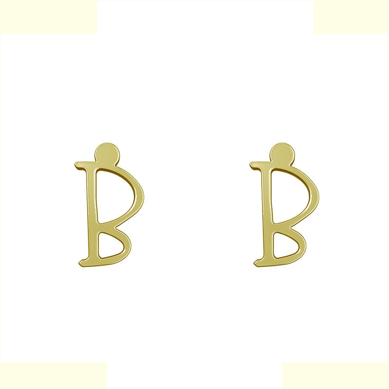 گوشواره طلا 18 عیار زنانه مدوپد مدل حرف B کد GA1-16966 گوشواره طلا 18 عیار زنانه مدوپد مدل حرف B کد GA1-16966