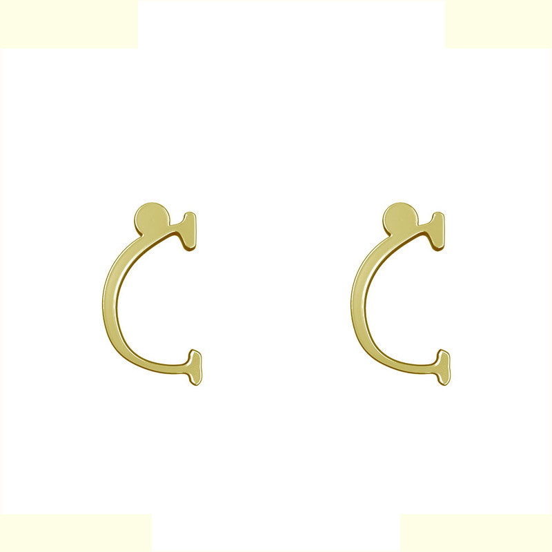 گوشواره طلا 18 عیار زنانه مدوپد مدل حرف C کد GA1-16967 گوشواره طلا 18 عیار زنانه مدوپد مدل حرف C کد GA1-16967