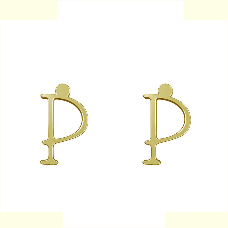 گوشواره طلا 18 عیار زنانه مدوپد مدل حرف P کد GA1-16980 گوشواره طلا 18 عیار زنانه مدوپد مدل حرف P کد GA1-16980