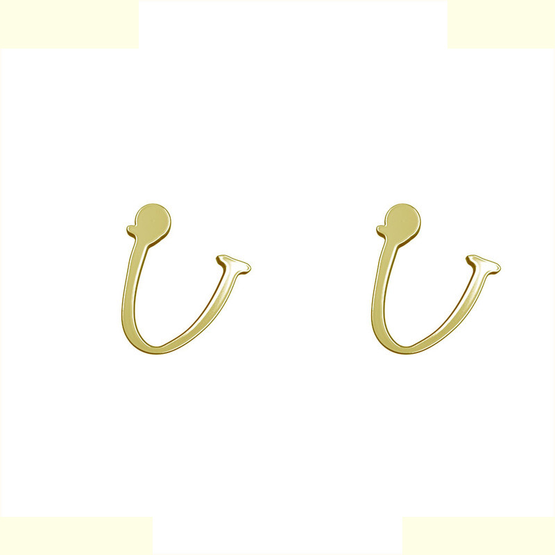 گوشواره طلا 18 عیار زنانه مدوپد مدل حرف U کد GA1-16985 گوشواره طلا 18 عیار زنانه مدوپد مدل حرف U کد GA1-16985