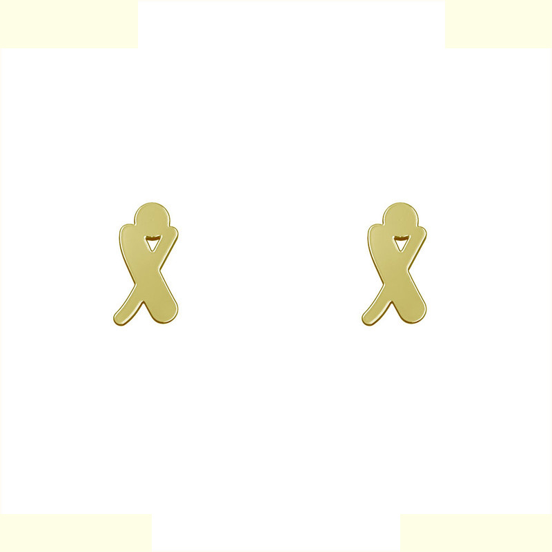 گوشواره طلا 18 عیار زنانه مدوپد مدل حرف X کد GA1-17012 گوشواره طلا 18 عیار زنانه مدوپد مدل حرف X کد GA1-17012