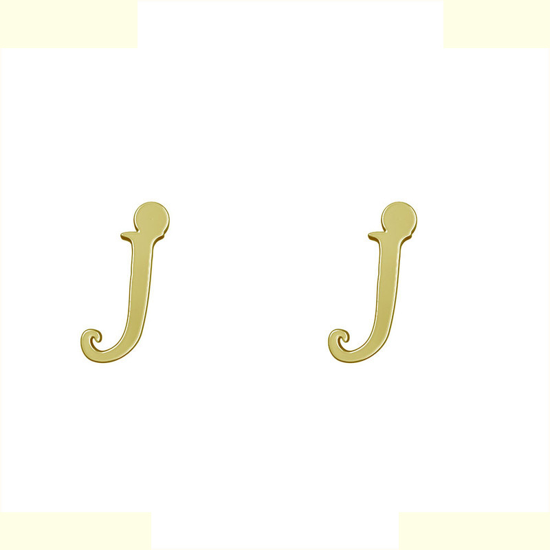 گوشواره طلا 18 عیار زنانه مدوپد مدل حرف J کد GA1-17052 گوشواره طلا 18 عیار زنانه مدوپد مدل حرف J کد GA1-17052