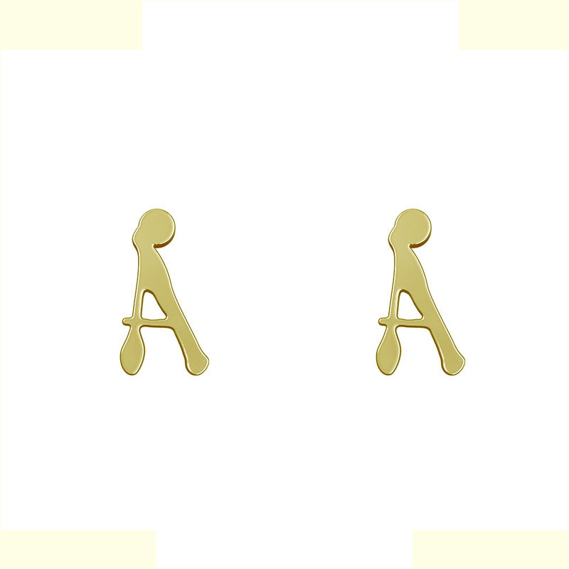 گوشواره طلا 18 عیار زنانه مدوپد مدل حرف A کد GA1-17069 گوشواره طلا 18 عیار زنانه مدوپد مدل حرف A کد GA1-17069