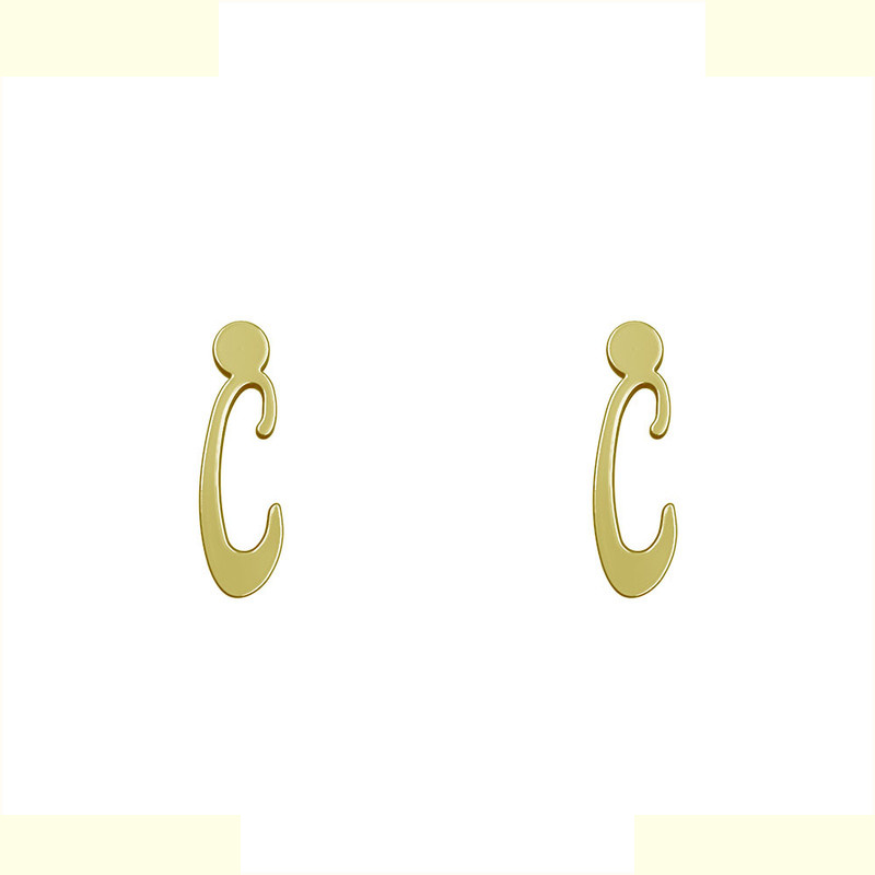 گوشواره طلا 18 عیار زنانه مدوپد مدل حرف C کد GA1-17071 گوشواره طلا 18 عیار زنانه مدوپد مدل حرف C کد GA1-17071