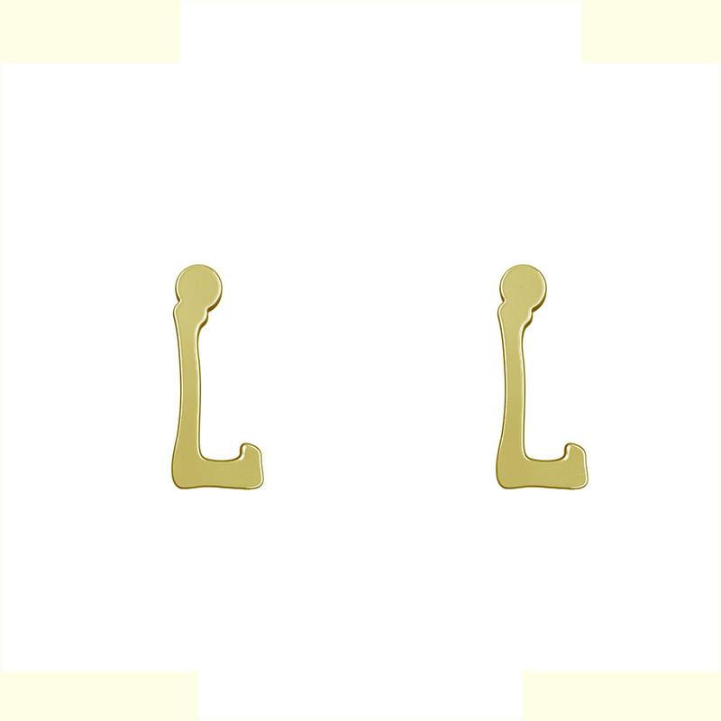 گوشواره طلا 18 عیار زنانه مدوپد مدل حرف L کد GA1-17080 گوشواره طلا 18 عیار زنانه مدوپد مدل حرف L کد GA1-17080