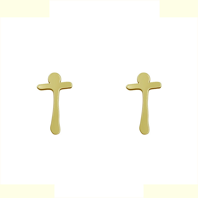 گوشواره طلا 18 عیار زنانه مدوپد مدل حرف T کد GA1-17088 گوشواره طلا 18 عیار زنانه مدوپد مدل حرف T کد GA1-17088