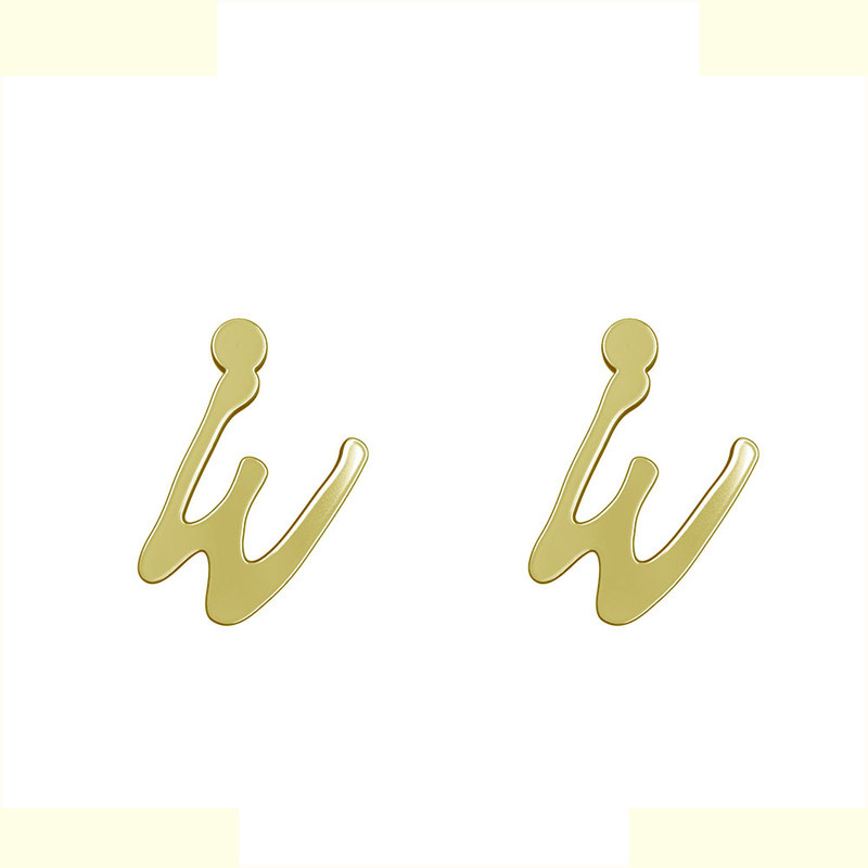 گوشواره طلا 18 عیار زنانه مدوپد مدل حرف W کد GA1-17091 گوشواره طلا 18 عیار زنانه مدوپد مدل حرف W کد GA1-17091