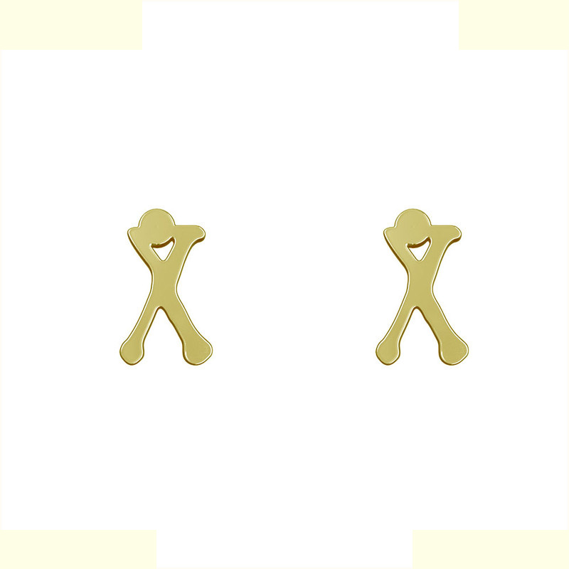 گوشواره طلا 18 عیار زنانه مدوپد مدل حرف X کد GA1-17092 گوشواره طلا 18 عیار زنانه مدوپد مدل حرف X کد GA1-17092