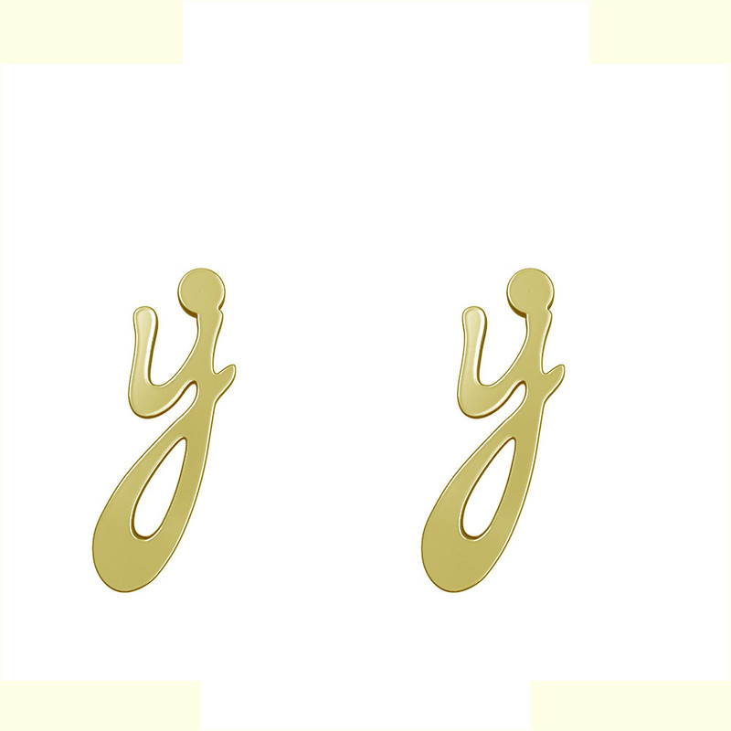 گوشواره طلا 18 عیار زنانه مدوپد مدل حرف Y کد GA1-17112 گوشواره طلا 18 عیار زنانه مدوپد مدل حرف Y کد GA1-17112