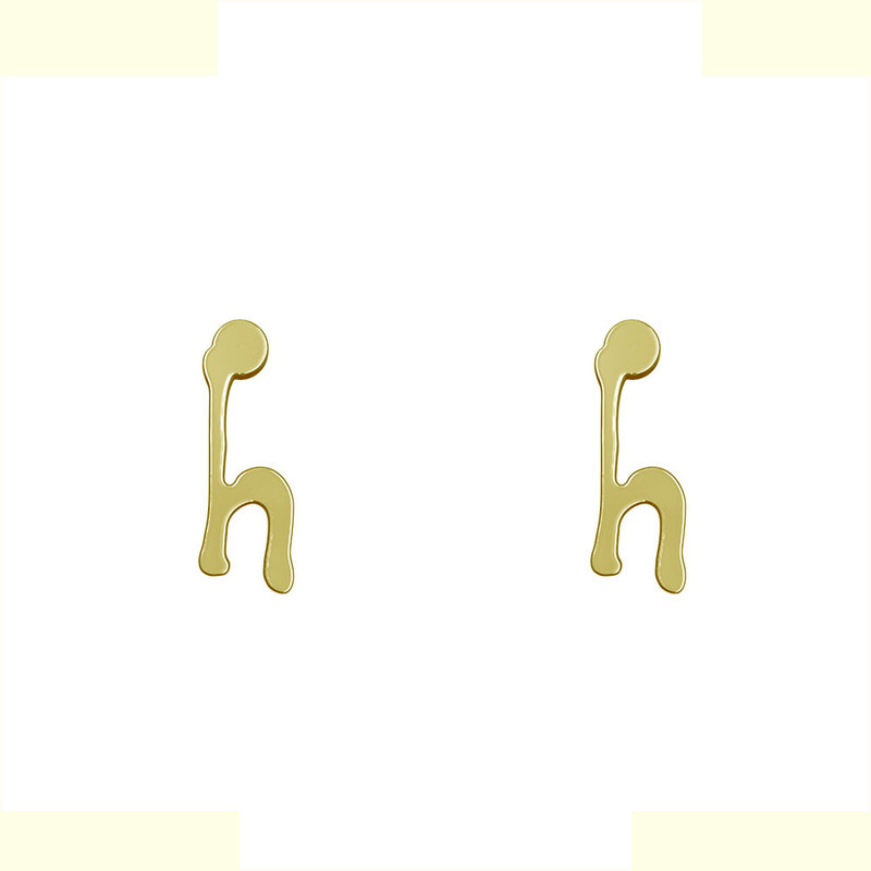گوشواره طلا 18 عیار زنانه مدوپد مدل حرف H کد GA1-17115 گوشواره طلا 18 عیار زنانه مدوپد مدل حرف H کد GA1-17115