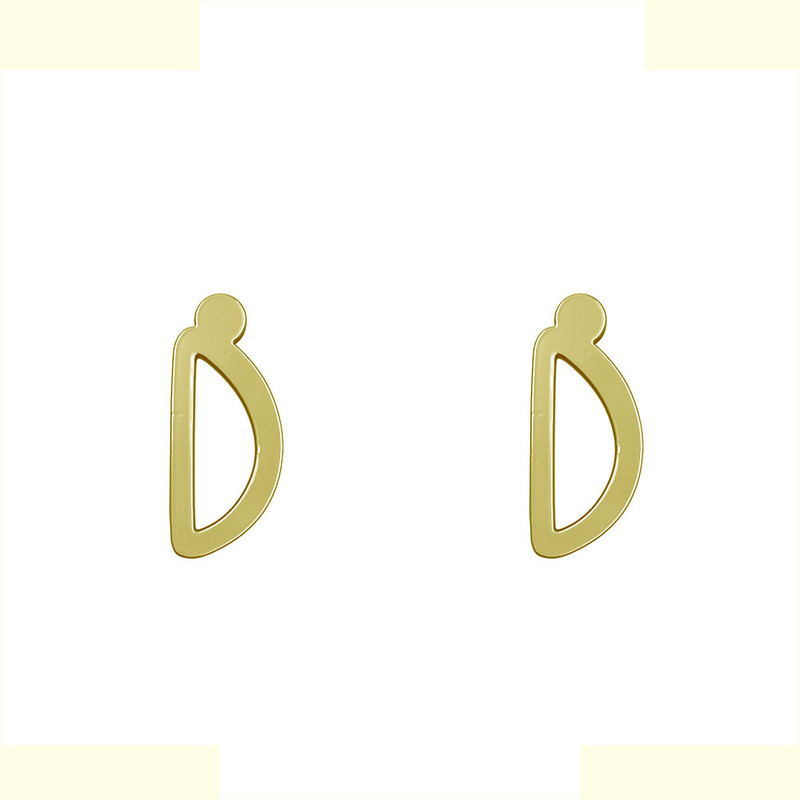 گوشواره طلا 18 عیار زنانه مدوپد مدل حرف D کد GA1-17176 گوشواره طلا 18 عیار زنانه مدوپد مدل حرف D کد GA1-17176