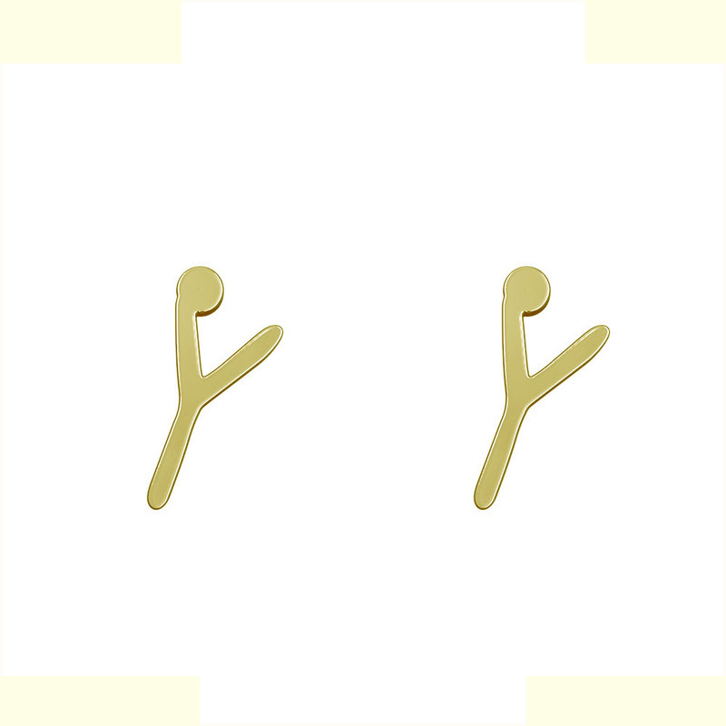 گوشواره طلا 18 عیار زنانه مدوپد مدل حرف Y کد GA1-17197 گوشواره طلا 18 عیار زنانه مدوپد مدل حرف Y کد GA1-17197