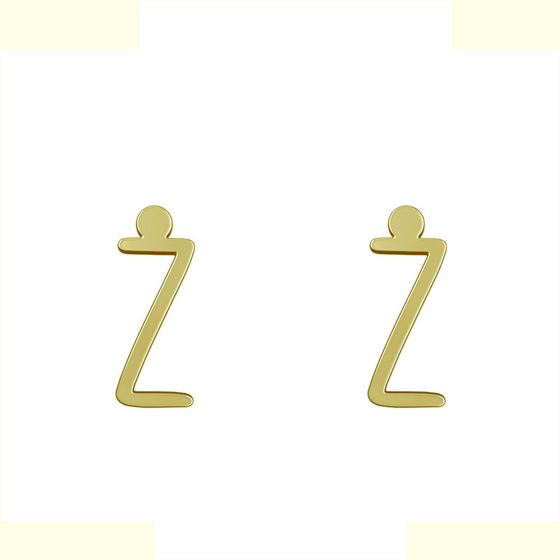 گوشواره طلا 18 عیار زنانه مدوپد مدل حرف Z کد GA1-17198 گوشواره طلا 18 عیار زنانه مدوپد مدل حرف Z کد GA1-17198