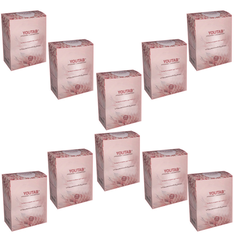 دستمال پاک کننده بانوان یوتاب مدل 010 مجموعه 10 عددی دستمال پاک کننده بانوان یوتاب مدل 010 مجموعه 10 عددی
