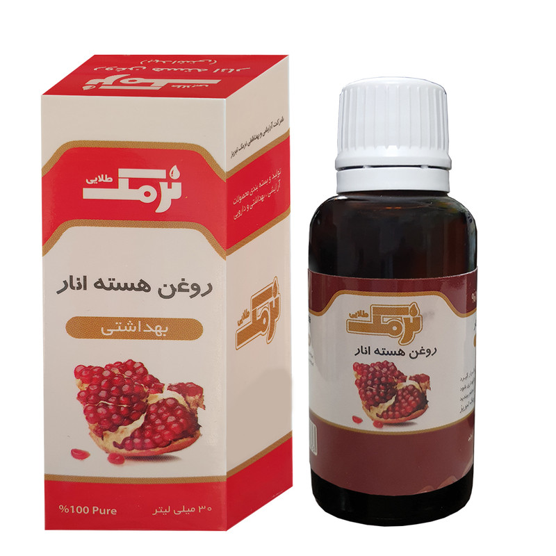 روغن هسته انار نرمک طلایی مدل 0011 حجم 30 میلی لیتر روغن هسته انار نرمک طلایی مدل 0011 حجم 30 میلی لیتر
