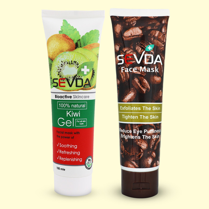 ماسک صورت سودا مدل قهوه و کیوی حجم 100 میلی لیتر مجموعه 2 عددی ماسک صورت سودا مدل قهوه و کیوی حجم 100 میلی لیتر مجموعه 2 عددی
