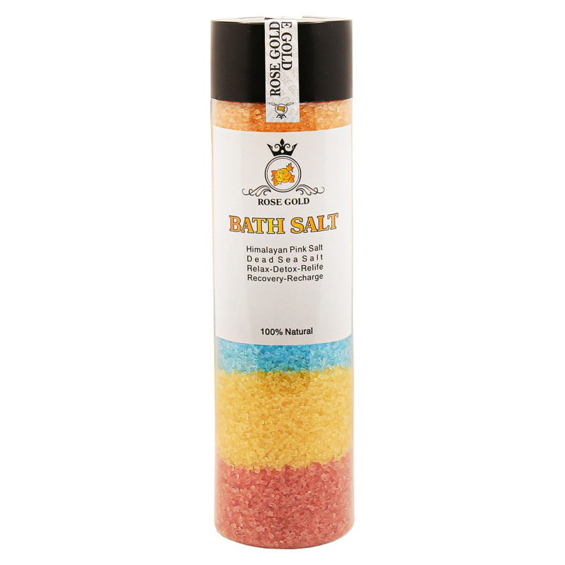 نمک حمام رزگلد مدل MIX 5 وزن 600 گرم نمک حمام رزگلد مدل MIX 5 وزن 600 گرم