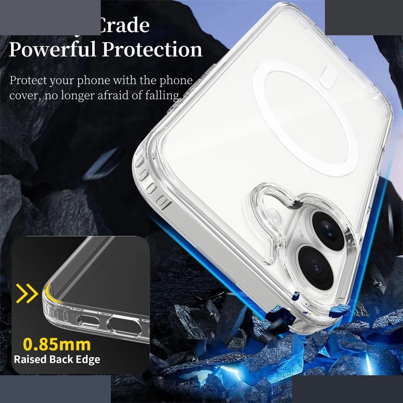 کاور گوشی موبایل اپل iPhone 16 پیکوک مدل Clear Magsafe