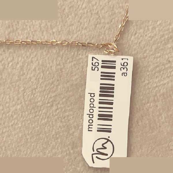 گردنبند طلا 18 عیار زنانه مدوپد مدل قلب کد E3-1-1255