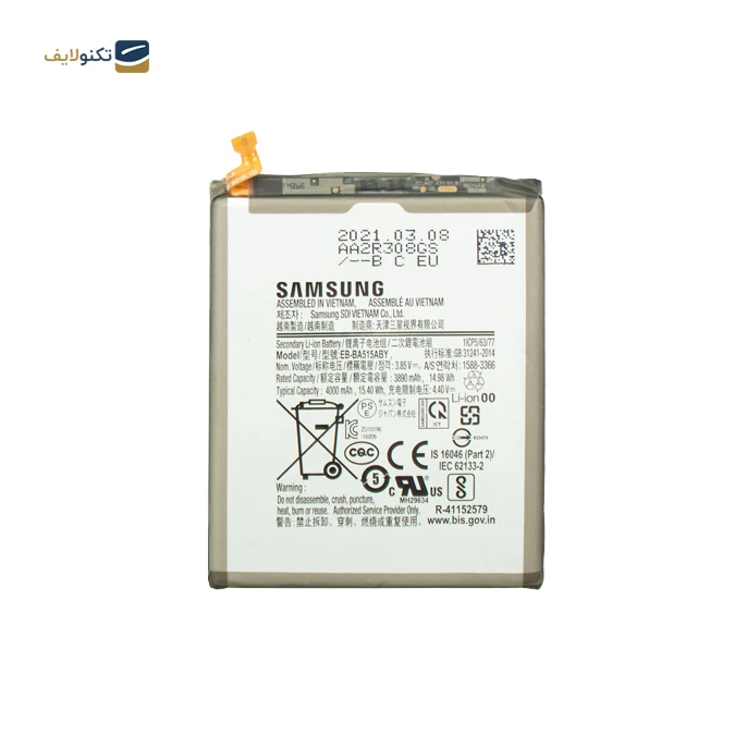 gallery-باتری گوشی سامسونگ گلکسی A51 کد فنی EB-BA515ABY copy.png gallery-باتری گوشی سامسونگ گلکسی A51 کد فنی EB-BA515ABY copy.png