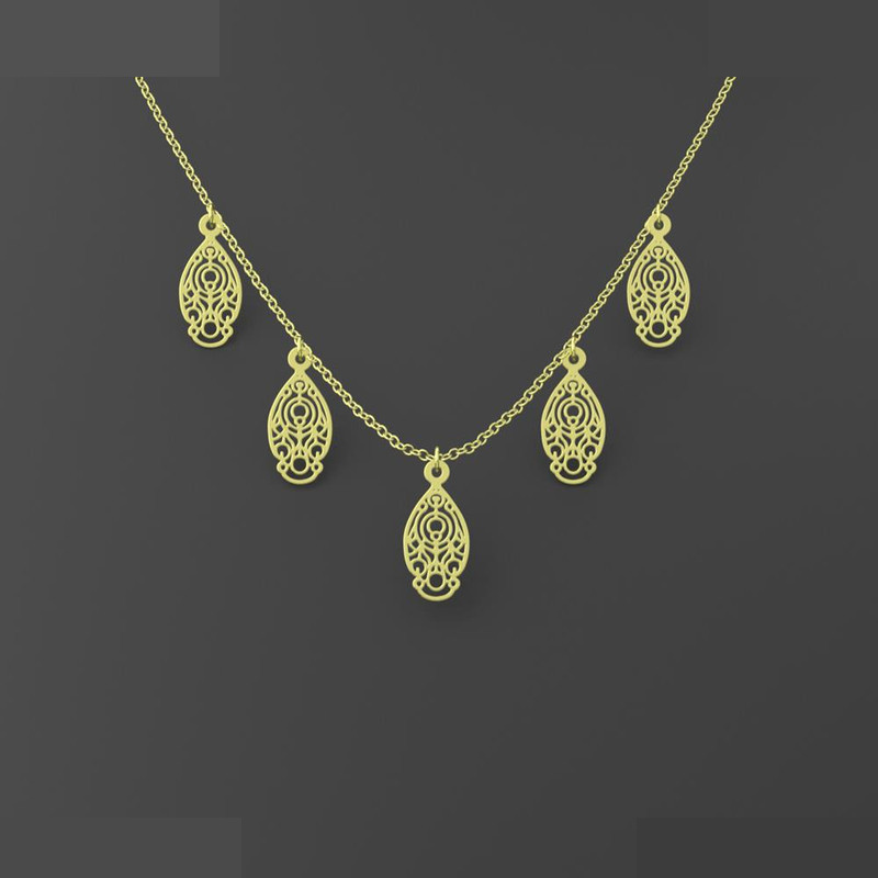 گردنبند طلا 18 عیار زنانه مدوپد مدل هندسی کد RNA10677 گردنبند طلا 18 عیار زنانه مدوپد مدل هندسی کد RNA10677