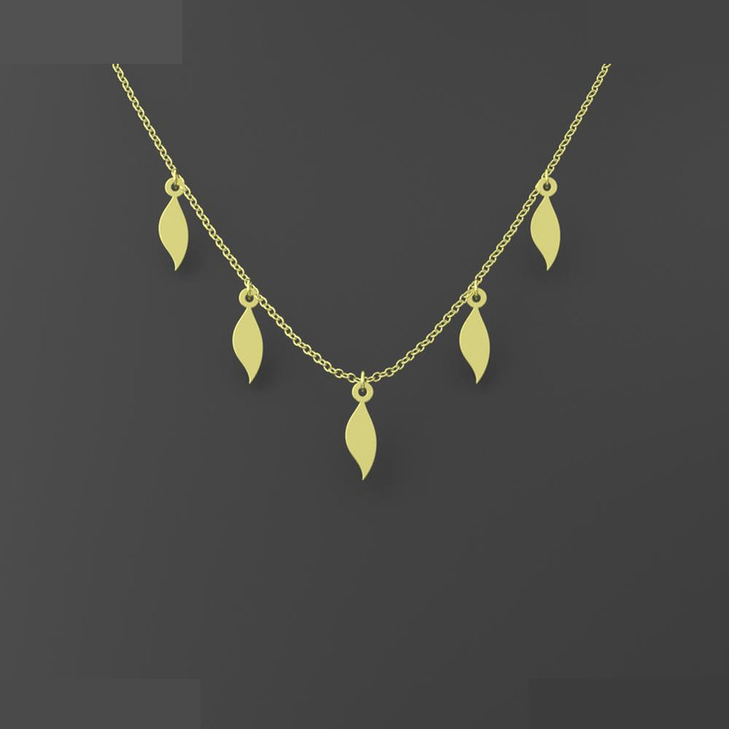 گردنبند طلا 18 عیار زنانه مدوپد مدل اشک کد RNA12622 گردنبند طلا 18 عیار زنانه مدوپد مدل اشک کد RNA12622