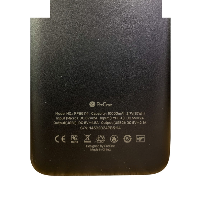 پاوربانک پرووان مدل PPB5114 ظرفیت 10000 میلی آمپرساعت پاوربانک پرووان مدل PPB5114 ظرفیت 10000 میلی آمپرساعت