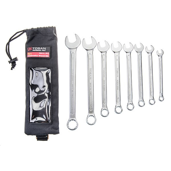 مجموعه 8 عددی آچار یکسرتخت - یکسررینگ توسن مدل T101-S8 مجموعه 8 عددی آچار یکسرتخت - یکسررینگ توسن مدل T101-S8