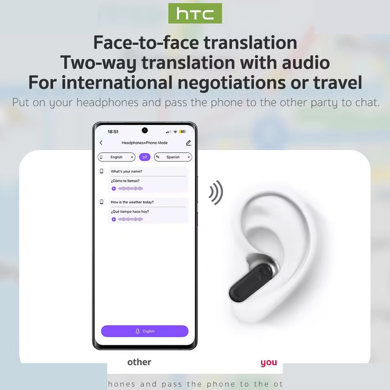 هدفون بلوتوثی اچ تی سی مدل NE20 هدفون بلوتوثی اچ تی سی مدل NE20