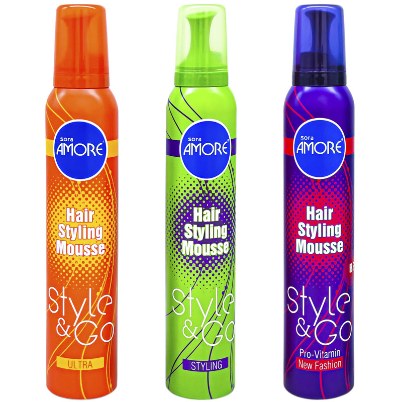 موس حالت دهنده مو سورا آمور مدل Ultra حجم 225 میلی لیتر مجموعه 3 عددی موس حالت دهنده مو سورا آمور مدل Ultra حجم 225 میلی لیتر مجموعه 3 عددی