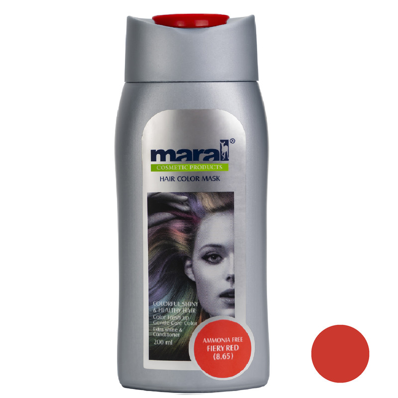 شامپو رنگساژ مارال شماره 8.65 حجم 200 میلی لیتر رنگ قرمز آتشین شامپو رنگساژ مارال شماره 8.65 حجم 200 میلی لیتر رنگ قرمز آتشین