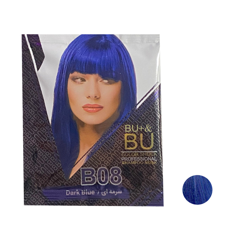 شامپو رنگ مو بیو & بیو پلاس شماره B.08 حجم 30 میلی لیتر رنگ سرمه ای شامپو رنگ مو بیو & بیو پلاس شماره B.08 حجم 30 میلی لیتر رنگ سرمه ای
