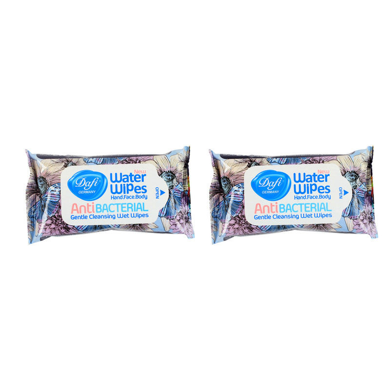 دستمال مرطوب دافی مدل Anti bacterial مجموعه 2 عددی دستمال مرطوب دافی مدل Anti bacterial مجموعه 2 عددی