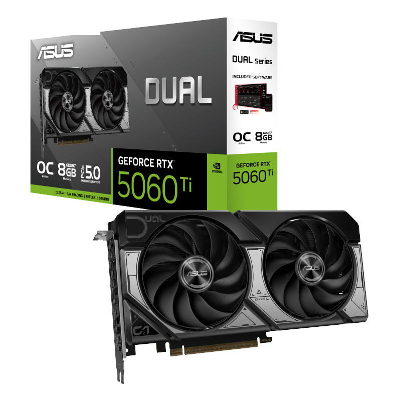 کارت گرافیک مبتنی بر NVIDIA ایسوس مدل Dual RTX 5060 TI OC 8GB کارت گرافیک مبتنی بر NVIDIA ایسوس مدل Dual RTX 5060 TI OC 8GB
