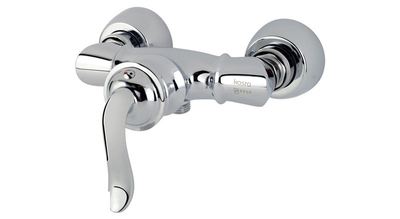 شیر توالت کسری مدل دانوب کروم شیر توالت کسری مدل دانوب کروم