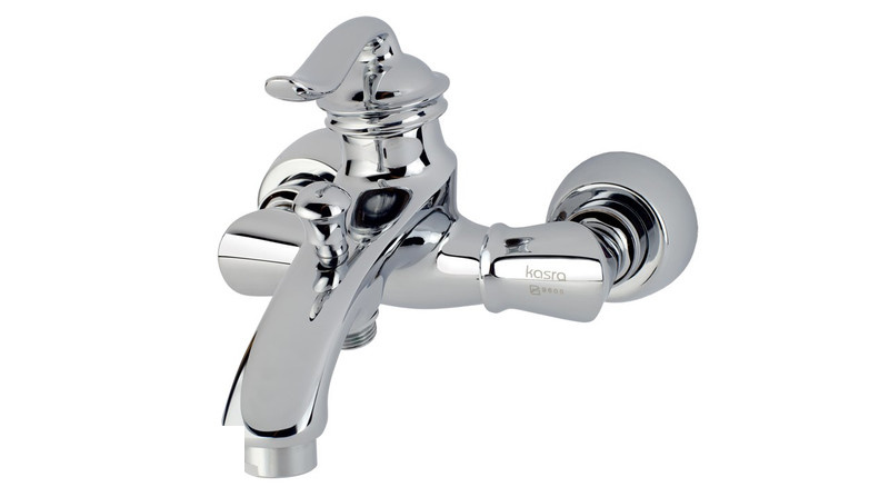 شیر حمام کسری مدل دانوب کروم شیر حمام کسری مدل دانوب کروم