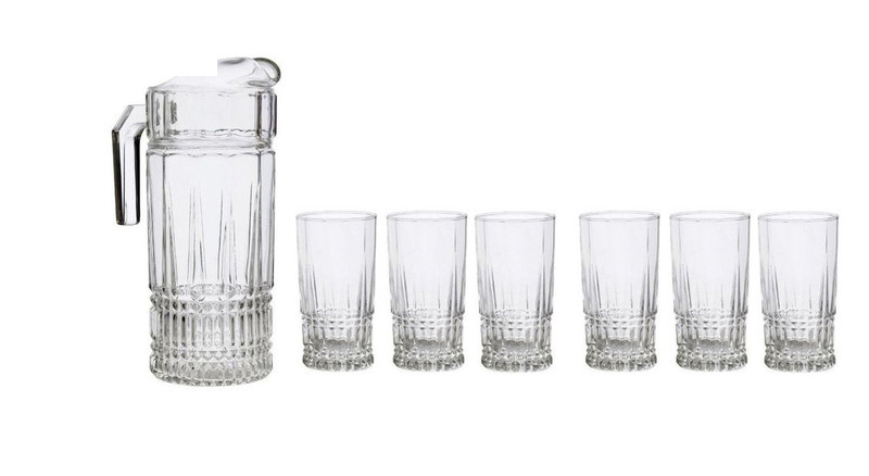 ست پارچ و لیوان 7 پارچه لومینارک مدل Elysees ست پارچ و لیوان 7 پارچه لومینارک مدل Elysees