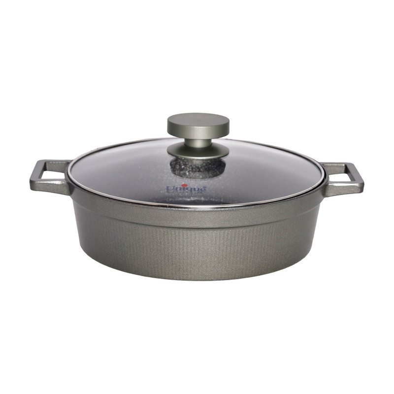 سرویس قابلمه و تابه گرانیتی 15 پارچه یونیک مدل 8529 سرویس قابلمه و تابه گرانیتی 15 پارچه یونیک مدل 8529