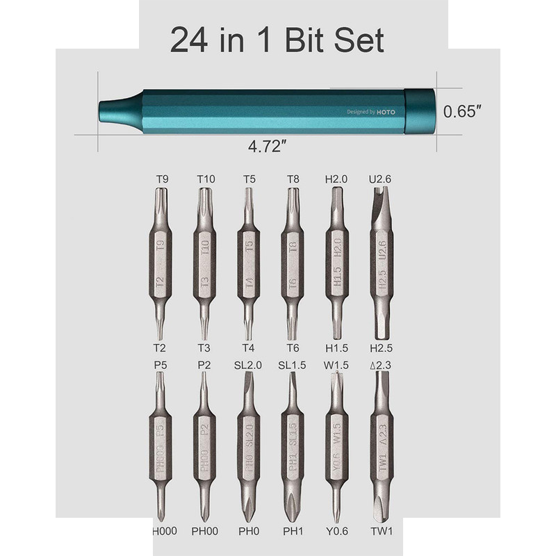 پیچ گوشتی هوتو مدل QWLSD004 مجموعه 24 عددی