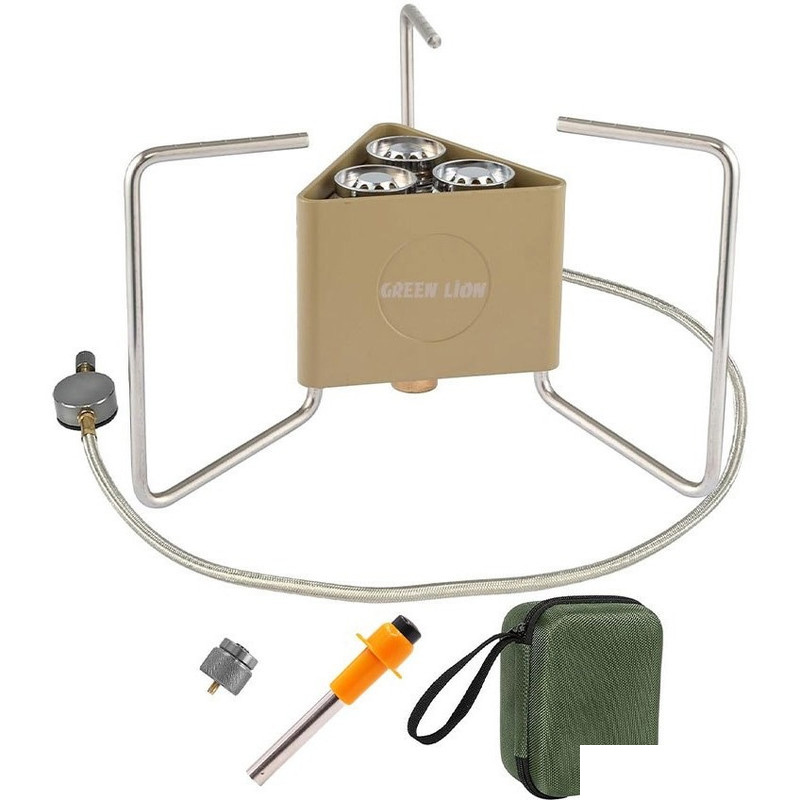 اجاق سفری گرین لاین مدل Foldable Camping 3 burner اجاق سفری گرین لاین مدل Foldable Camping 3 burner
