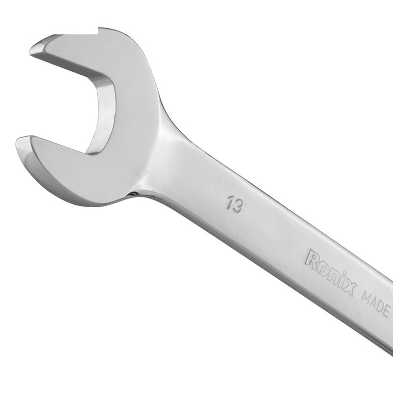 آچار یکسر تخت یک سر جغجغه رونیکس مدل RH-2163 سایز ۱۳ آچار یکسر تخت یک سر جغجغه رونیکس مدل RH-2163 سایز ۱۳