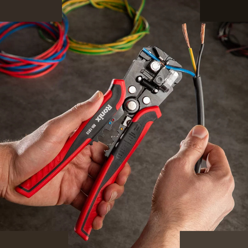 انبر سیم لخت کن اتوماتیک رونیکس مدل RH-1813 سایز 8 اینچ انبر سیم لخت کن اتوماتیک رونیکس مدل RH-1813 سایز 8 اینچ