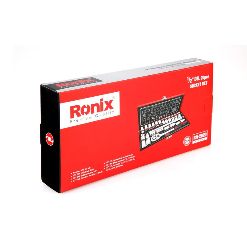 مجموعه 20 عددی آچار و سری بکس رونیکس مدل RON-2620 مجموعه 20 عددی آچار و سری بکس رونیکس مدل RON-2620