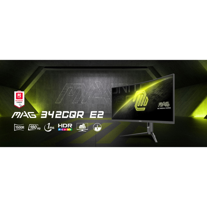 مانیتور خمیده گیمینگ 34 اینچ ام اس آی مدل MAG 342CQR E2 مانیتور خمیده گیمینگ 34 اینچ ام اس آی مدل MAG 342CQR E2