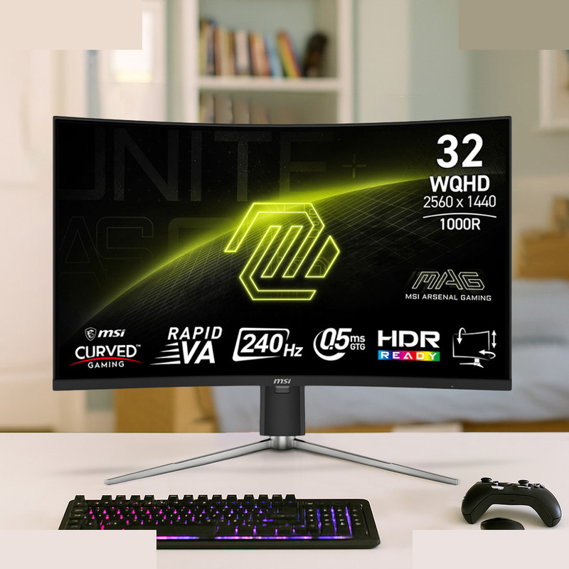 مانیتور خمیده گیمینگ 32 اینچ ام اس آی مدل MAG 325CQRXF E2 مانیتور خمیده گیمینگ 32 اینچ ام اس آی مدل MAG 325CQRXF E2