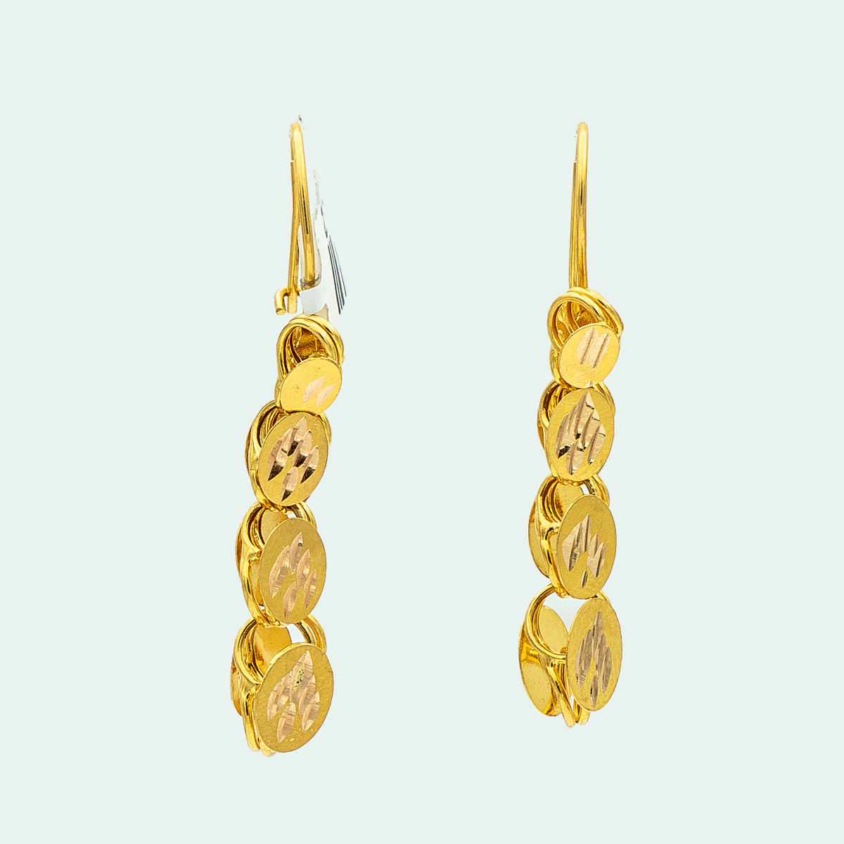 گوشواره طلا 18 عیار زنانه گالری عرفان مدل بیروتی کد 3482 گوشواره طلا 18 عیار زنانه گالری عرفان مدل بیروتی کد 3482